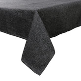 Kuber Industries Heat Resistant, Antislip Jute Center Table Cover for Home Decor, 40"x60" (Black)